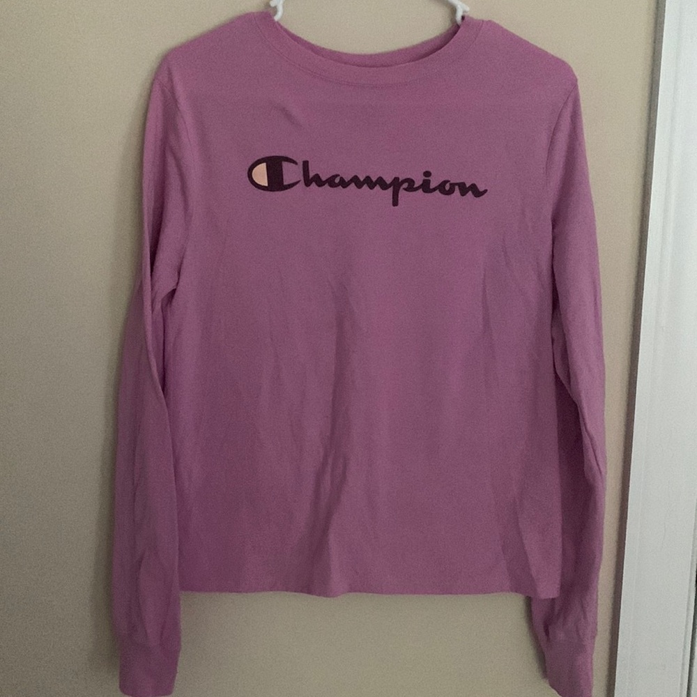 Champion Purple Long Sleeve Tee